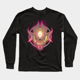 Rocker fire skull Long Sleeve T-Shirt